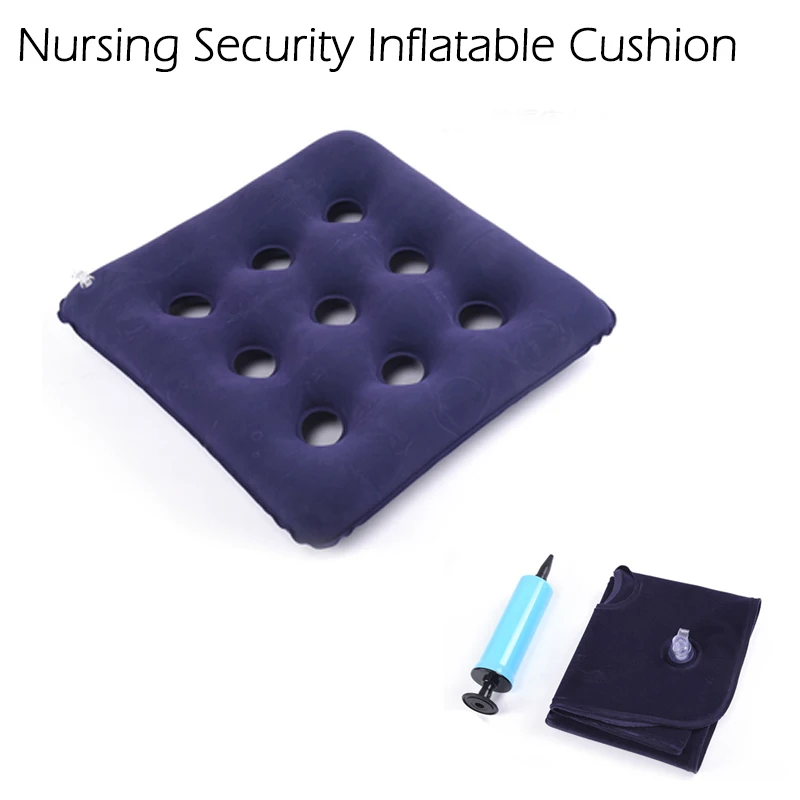 Blue Cushion Anti Bedsore Cushion 9 Hole Medical Wheelchair Side Air