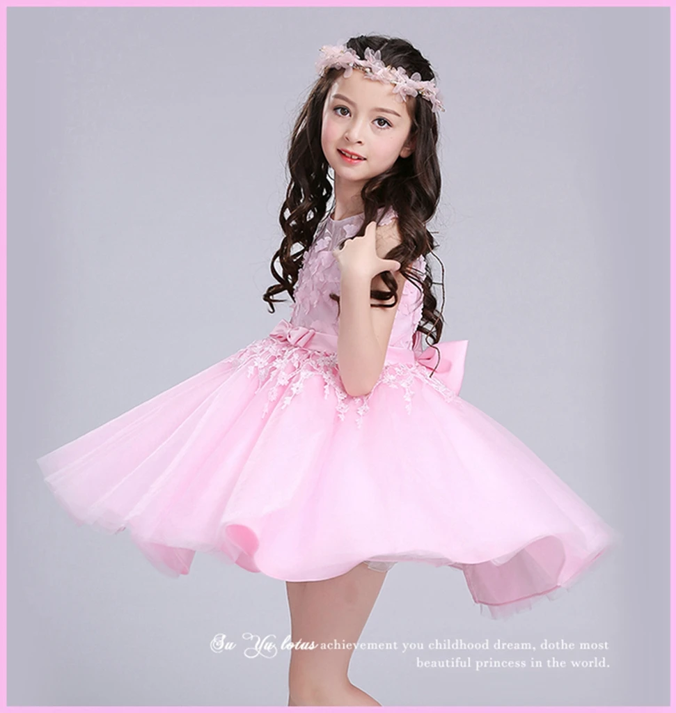 

3 Layers Tulle Baby Dresses For Girls Clothes Girls Dress With Vintage Floral Summer Party Wedding Special Occasi Princess Kids