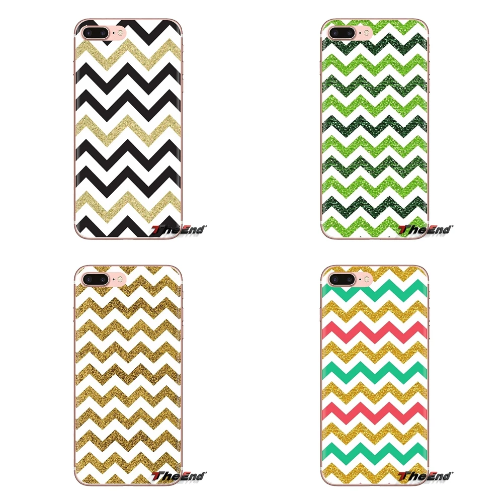 For Huawei G7 G8 P7 P8 P9 P10 P20 P30 Lite Mini Pro P Smart Plus 2017 2018 2019 Gold Pink Glitter chevron Colorful TPU Skin Case |