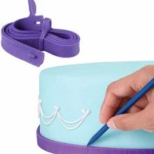 Силиконовая лента для измерения торта, измерительная линейка, украшения боковой части торта, разделительная линейка торта, инструменты для сахарного ремесла, форма для выпечки