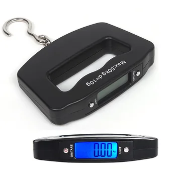 

Mini Hand Held Plastic 50kg/10g LCD Digital Fishing Hanging Electronic Scale Pocket Hook Weight Luggage Scale