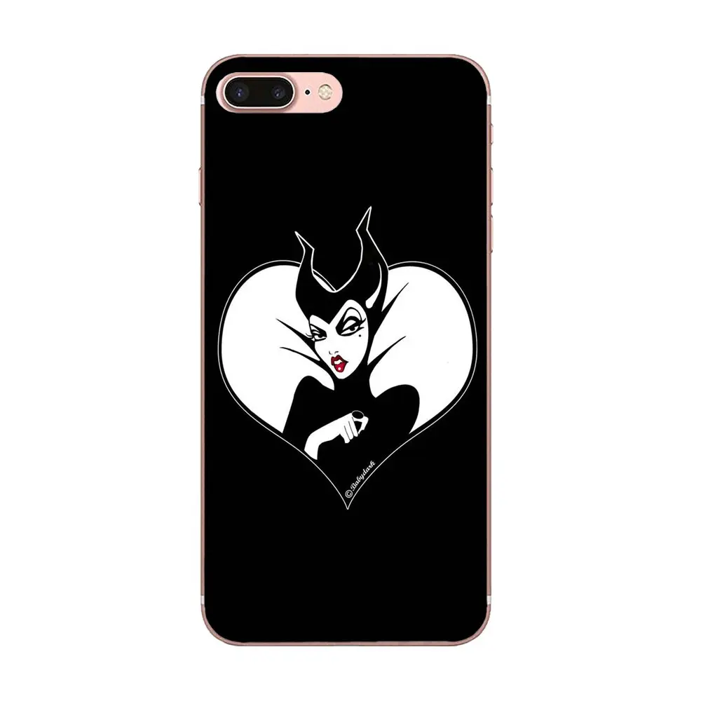Для Apple iPhone 4 4S 5 5C 5S SE 6 6 S 7 8 Plus X XS Max XR Мягкий Силиконовый ТПУ прозрачный чехол Капа чехлы на телефон «малифисента» Мода