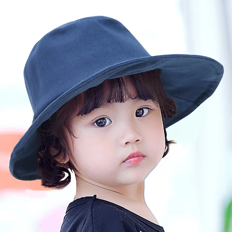 New Baby Girls Hat Elegant French style Wide Brim Bowknot Bucket Cap Infant Girl Clothes