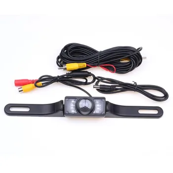 

Genuine Car Rear View Camera License Plate Frame HD Back Front Side View 170 DG Color 7 Infrared LED Waterproof Night Vision