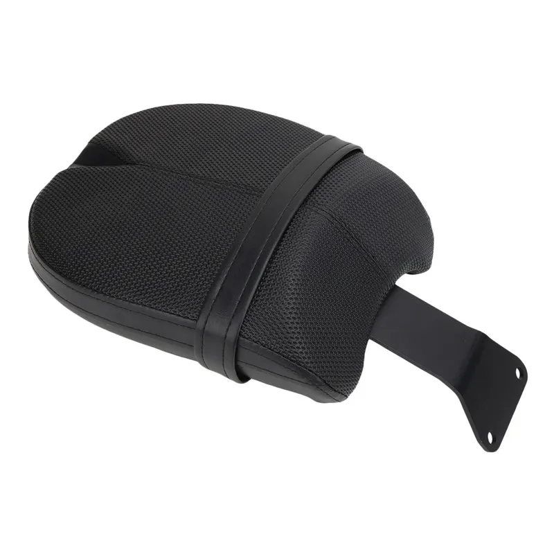Motorcycle Passenger Rear Solo Seat Cushion Pad For Victory Octane 2017 Leather Saddle Pad Black Motorbike Accessory WISENGEAR (2)