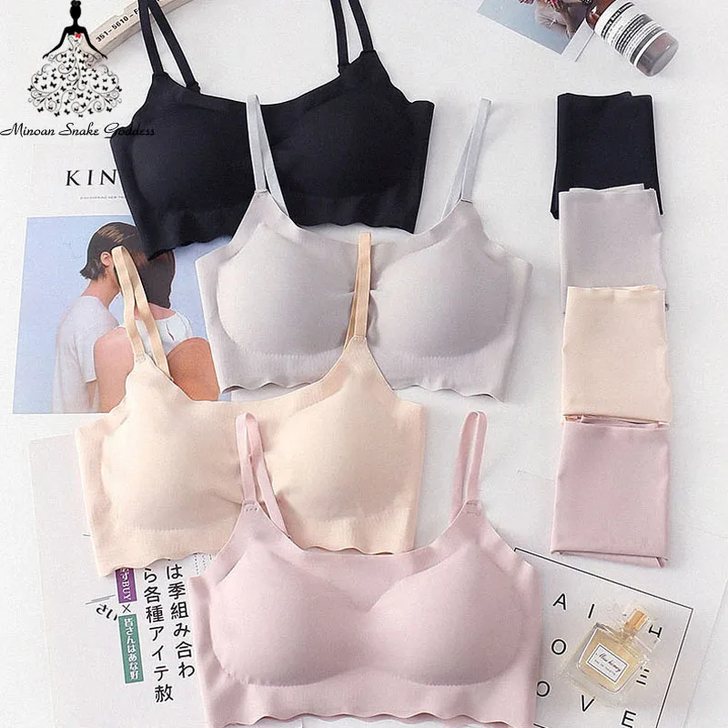  Seamless Bra Set For Women Underwear Push Up Lingerie Set Wire Free Bra And Panty Set Plus Size S M