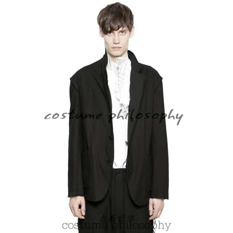 XS-5XL Новинка Мужская одежда модный GD стилист для подиума Тонкий двухсторонний костюм с вышивкой плюс размер певица костюмы