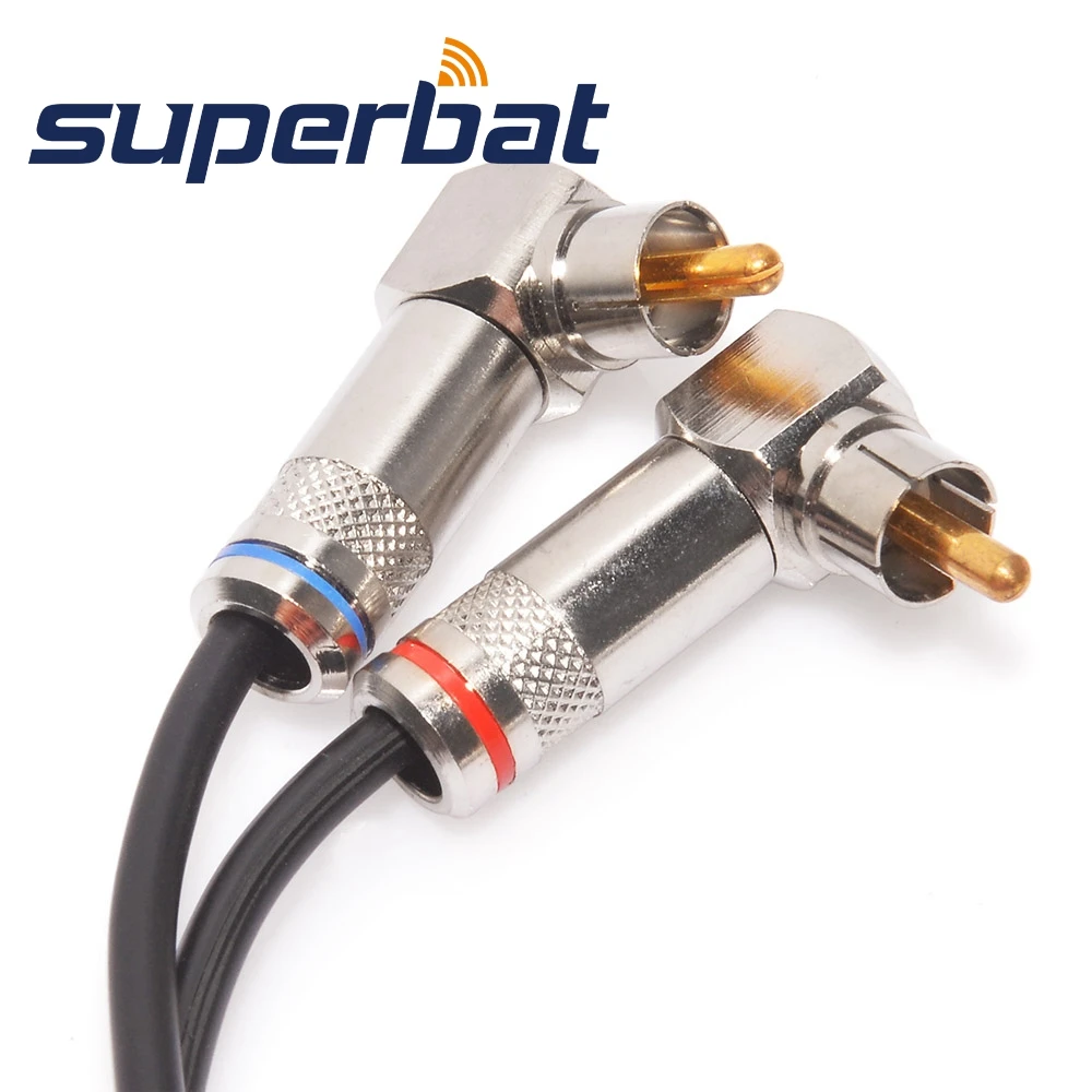 Superbat женский для 2 RCA MALE аудио сплиттер патч Y КАБЕЛЬ USB адаптер конвертер