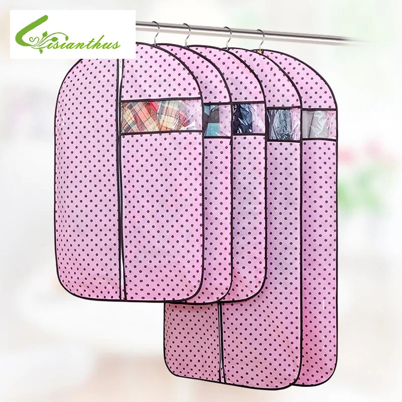5Pcs Large Capacity Cloth Hanging Suit Coat Dust Cover Protector