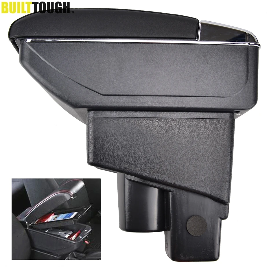 

For Honda Fit Jazz 02-08 GD1-6 Hatchback Armrest Arm Rest Leather Centre Center Console Storage Box 2003 2004 2005 2006 2007