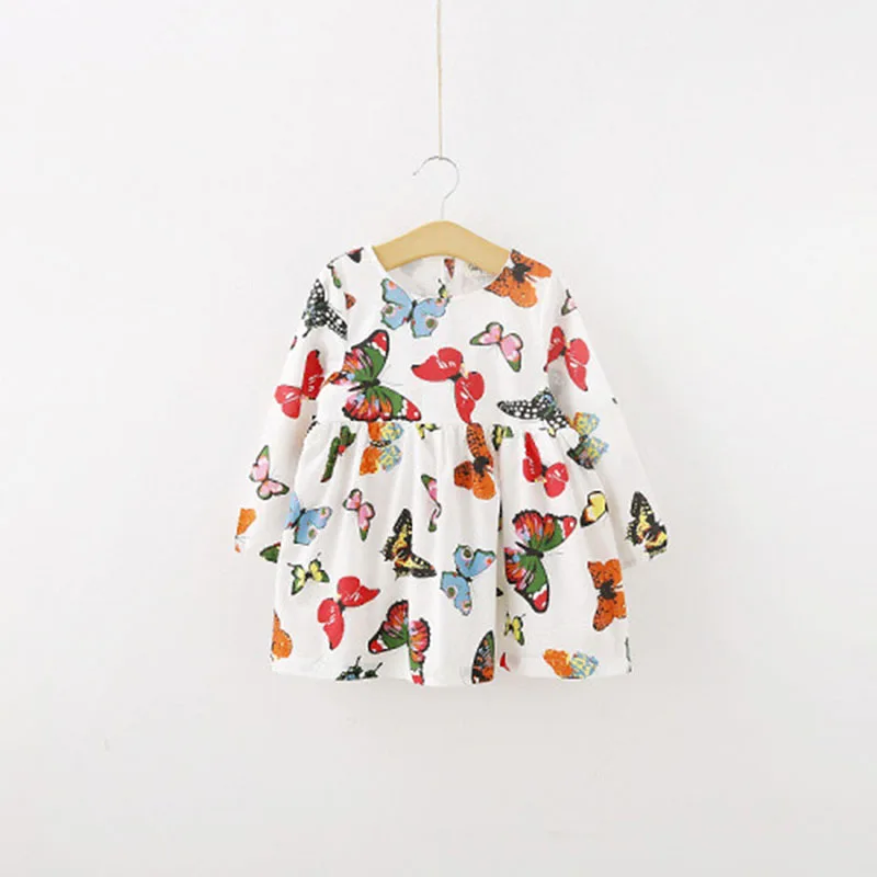 

Child Girl Butterfly Princess Dress Autumn Long Sleeve Tunic Dress Toddler Kids Clothes LOL Toddler Kids Dresses 2-7 Years Girl