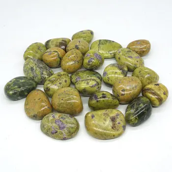 

Natural Serpentine Stitchtite Tumbled Stone Gemstone Rock Mineral Crystal Healing Chakra Meditation Feng Shui Decor Collection