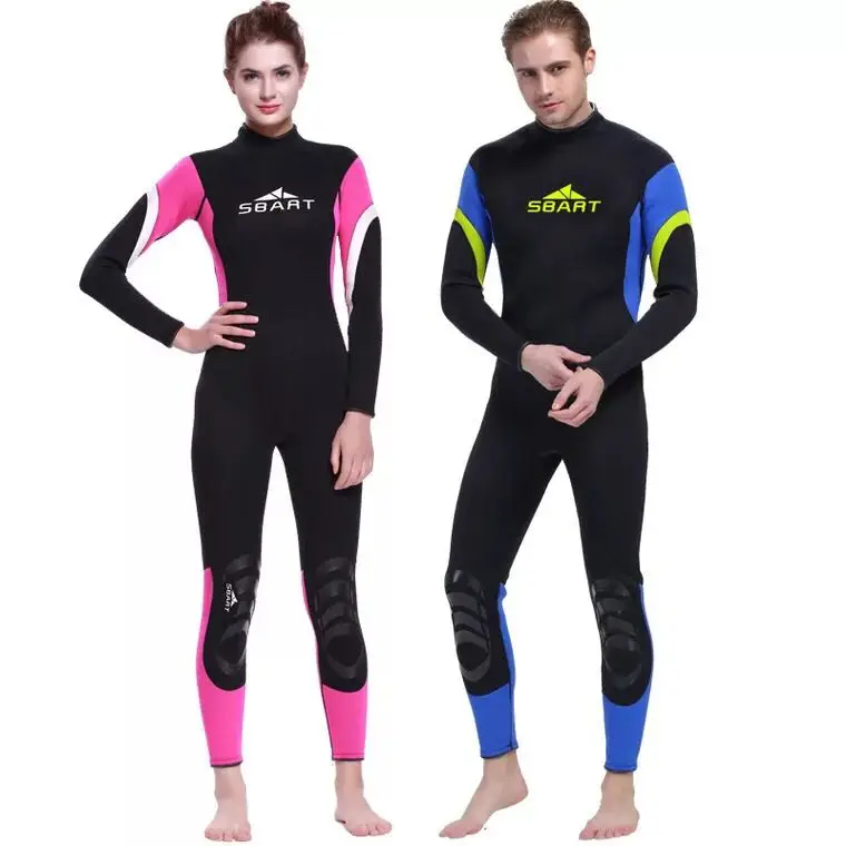 

SBART 3MM Neoprene Wetsuit Men Women Swimming Scuba Lovers Dving One-Piece Long Sleeve Keep Warm Jumpsuit Diving Suit