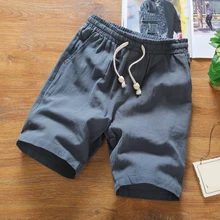 Брендовая мужская одежда Короткие штаны летние пляжные Повседневное эластичная кулиска на талии сплошной цвет мужской тренировочные брюки шорты плюс Размеры 5XL 8J0561