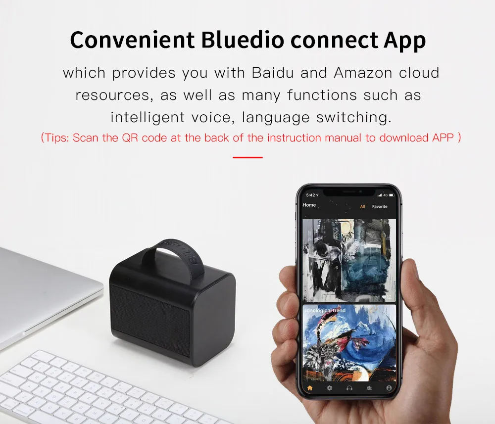 Bluedio T Share2.0 портативный беспроводной динамик Мини Bluetooth динамик с микрофоном Поддержка голосового управления Громкоговоритель