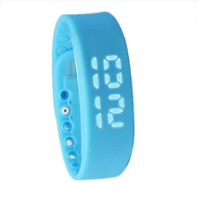 JHO-Nuevo Movimiento Impermeable Poligrafía Podómetro Salud Pulsera Inteligente Relojes azul