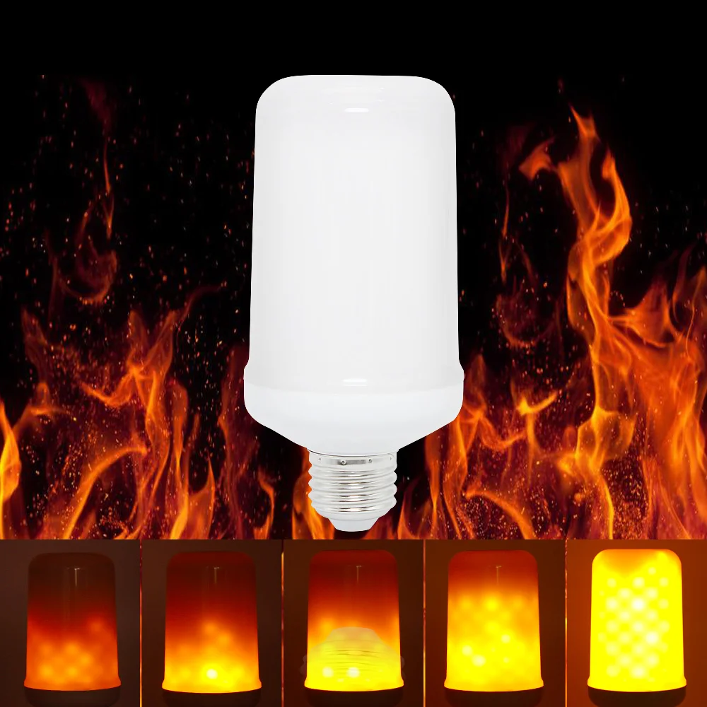 E27 E26 Simulation Flame Effect Led Light Bulb Emulation Fire