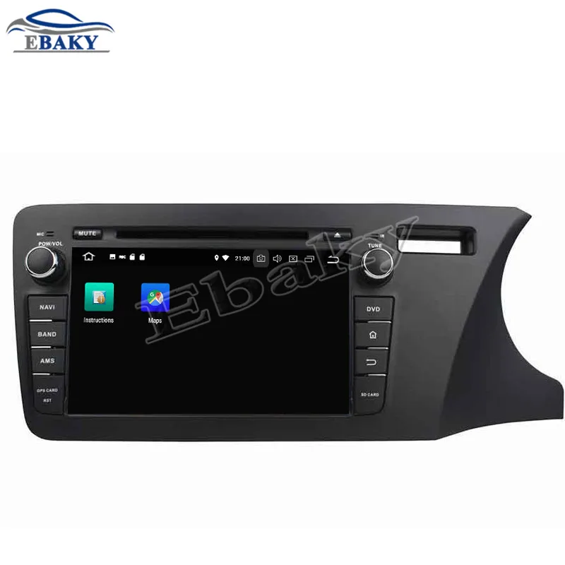 Clearance NaviTopia 8inch 4GB RAM 64GB ROM Octa Core Android 9.0 Car DVD Player For Honda CITY 2014 Right/GPS/WIFI 3