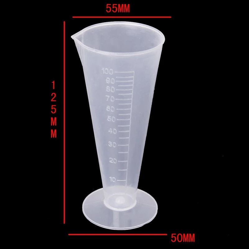 100 мл лабораторный кухонный пластиковый мерный стакан