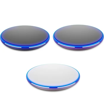 

HAMTOD HL3F 10.8W (Max) Output Qi Standard Fast Charging Wireless Charger with Breathing Lamp For iPhone XS & XS MAX & XR Etcs