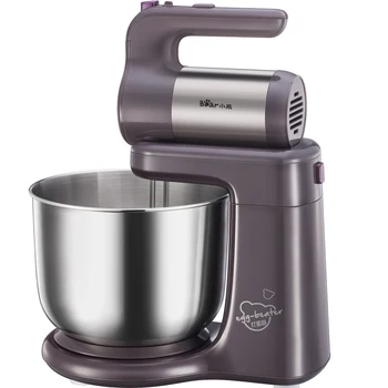 

2 In 1 Stand or Handheld Electric Egg Whisk Dough Cake Mixer Stainless Steel Egg Beater Copper Engine Kitchen Appliance