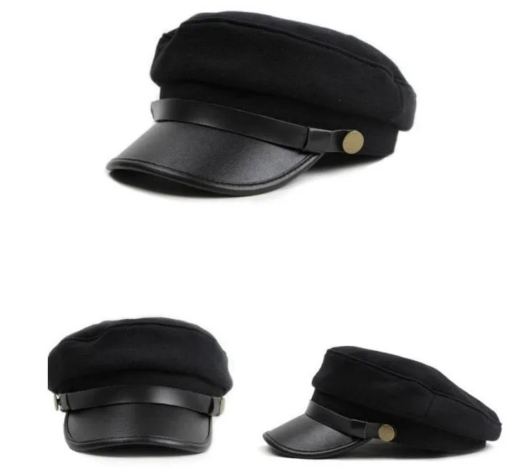 Классические мужские и женские кепки с Фибоначчи, армейские кадеты, военные шапки, шляпы с плоским верхом
