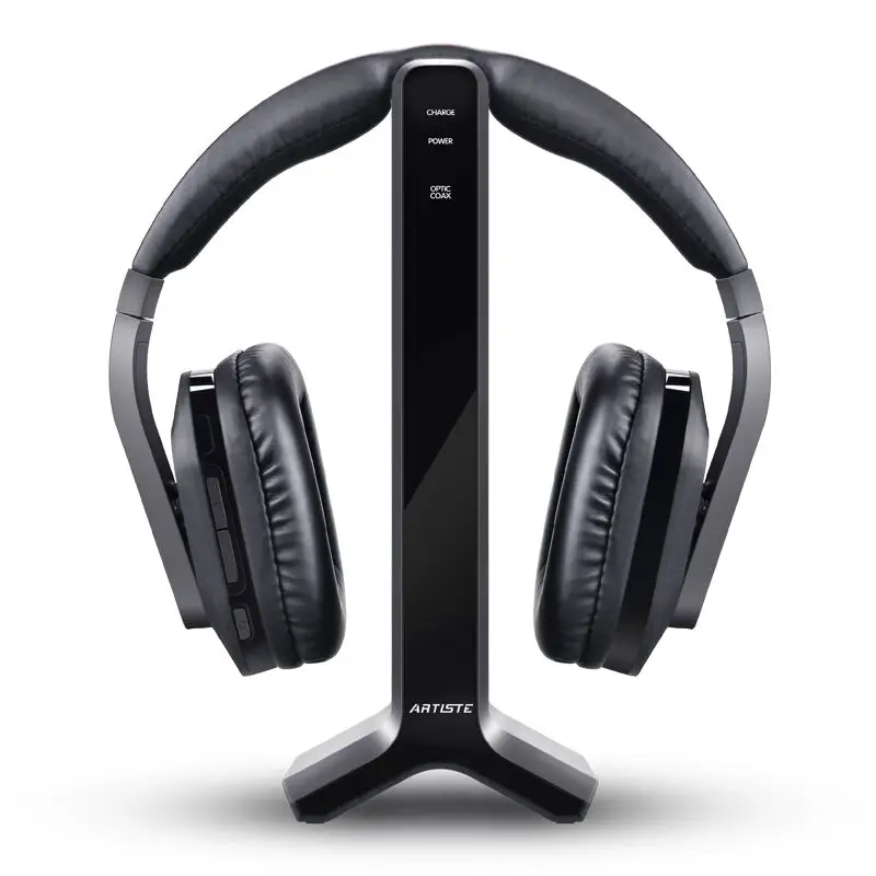 Artiste D1 Wireless TV Headphone with 2.4GHz Digital Transmitter ...