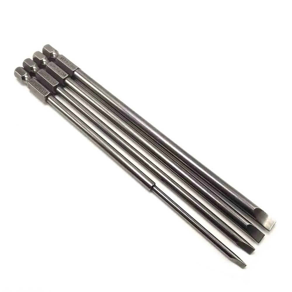 

4pcs 150mm 3-6mm S2 alloy steel Screw Driver Screwdrivers Kit Flat Head Slotted Tip Magnetic Slotted Screwdrivers Bits Set
