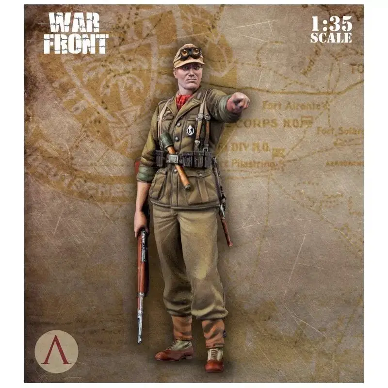 1/35 (50 60 мм) набор моделей солдат из смолы немецкий бесцветный и самособранный DE