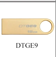 Kingston USB Флэш-Накопители DT100G3 USB 3.0 Pendrive 64 ГБ 32 ГБ 16 ГБ 128 ГБ Pen Drive Пластик Гладкий Memory Stick