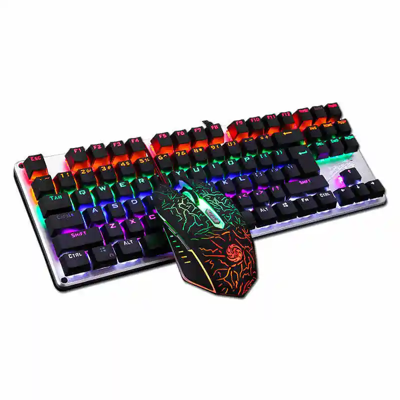 Computer Gaming Emitting 9Led Light Modes Mechanical Keyboard gaming