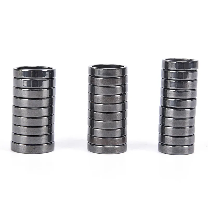 Новый женский гематитовый магнит черный 6/8/10|men jewelry|hematite ringring men |