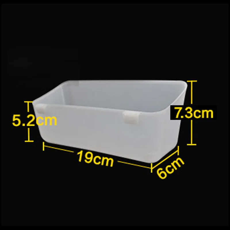 6 Pcs Bird Feeder Pigeon Feed Trough Parrot Plastic Food Box Pigeon Food Bowl Cup Drinking Device Feeder For Bird