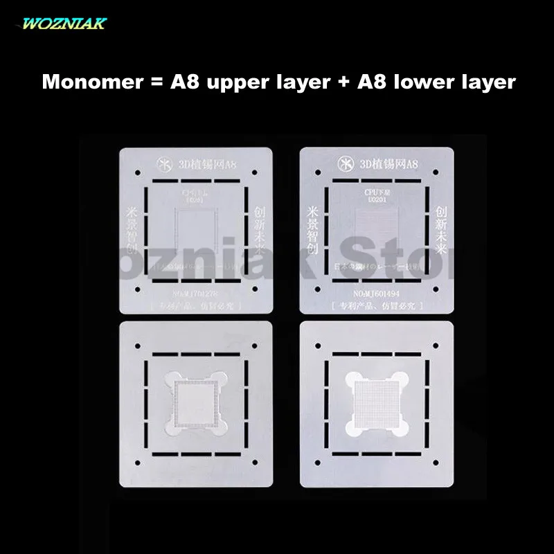 Wozniak 3D установка Оловянная сеть расположение для iphone 6 6s 7 plus A8 A9 A10 NAND CPU IC ремонт