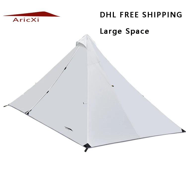 

DHL free shipping large space single person Ultralight Outdoor Camping Tent Professional Rodless Tent