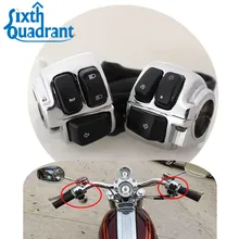 Хромированный переключатель контроллер и жгут проводов для Harley Davidson Sportster Dyna Softail V-ROD 1996-2012