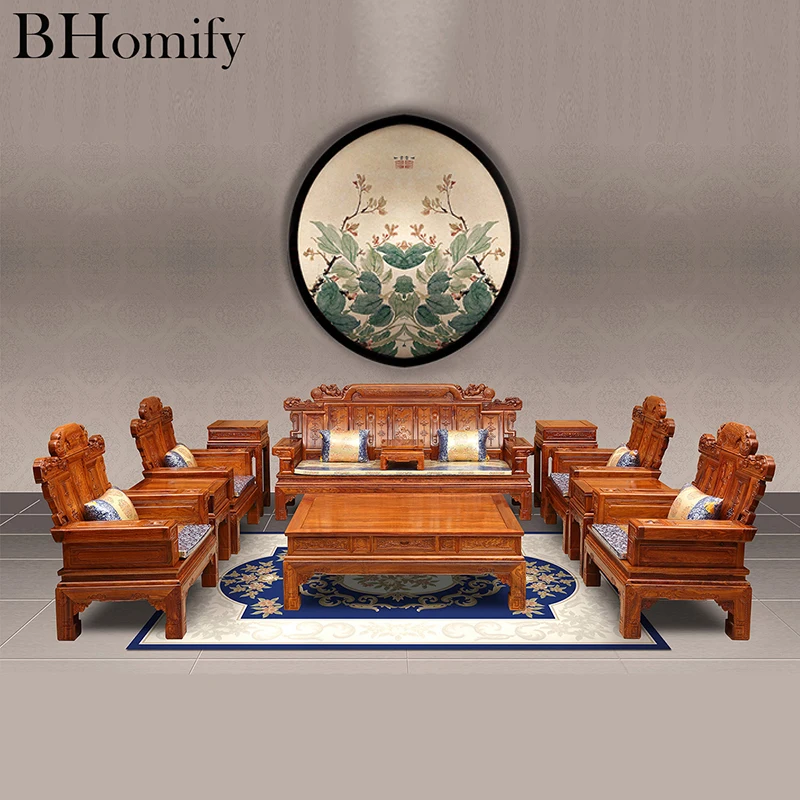 11 pcs/set Hedgehog rosewood mahogany furniture wood chair table living room furniture sofa set Ming And Qing Classical 11 pcs/set Hedgehog rosewood mahogany furniture wood chair table living room furniture sofa set Ming And Qing Classical