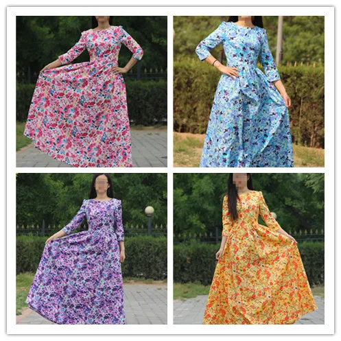 floor length cotton dresses
