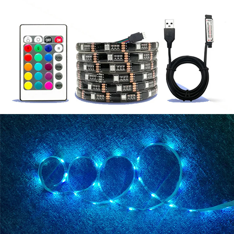 

5V USB Power LED Strip Light RGB Waterproof 5050 SMD HDTV TV Desktop PC Screen Backlight & Bias Lighting 0.5M 1M 2M 3M 4M 5M