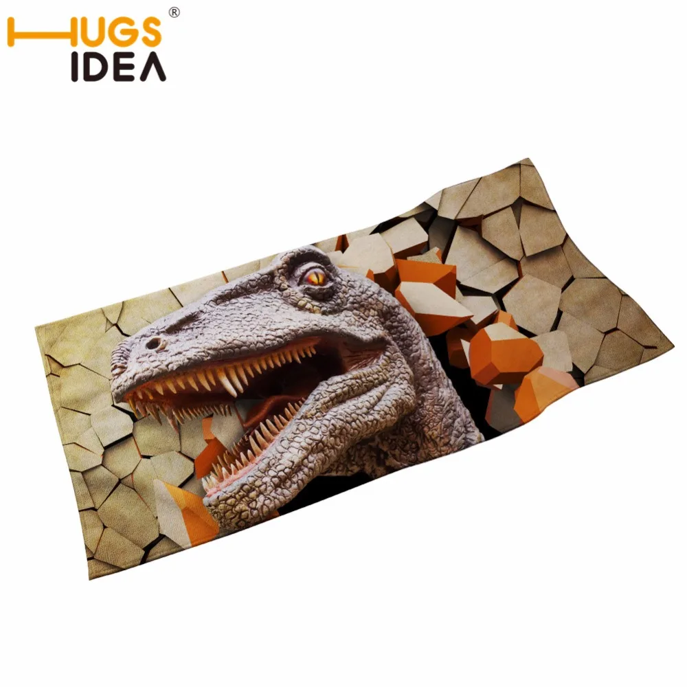 

HUGSIDEA Dinosaur Dog Quick Drying Sport Towel 35x75cm Towels Colorful Basketball Sports Towel Fitness Facetowel Cotton Towels