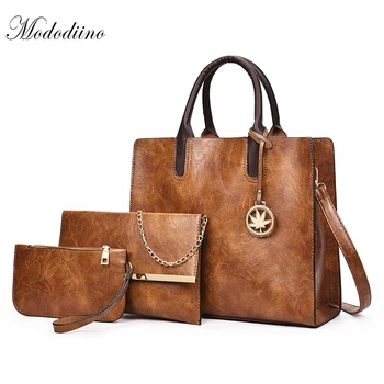 

Mododiino New Fashion PU Leather Bags 3 Set Women Handbags Luxury Large Capacity Tote Bags Purses and Handbags Wholesale DNV0861