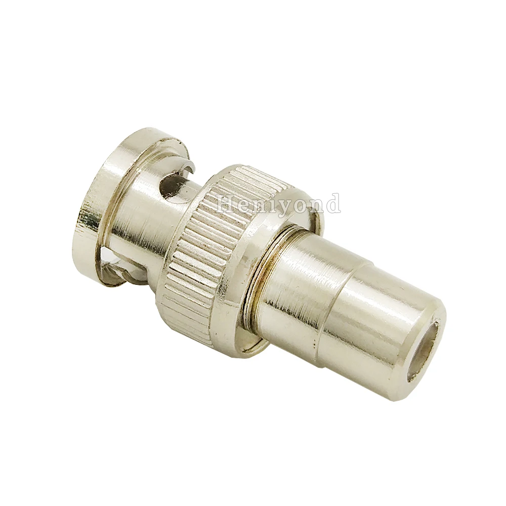 

10PCS BNC Male to RCA Male CCTV Security Coax Coupler Video Connector Adapter RF Convertor High Quality Brand New