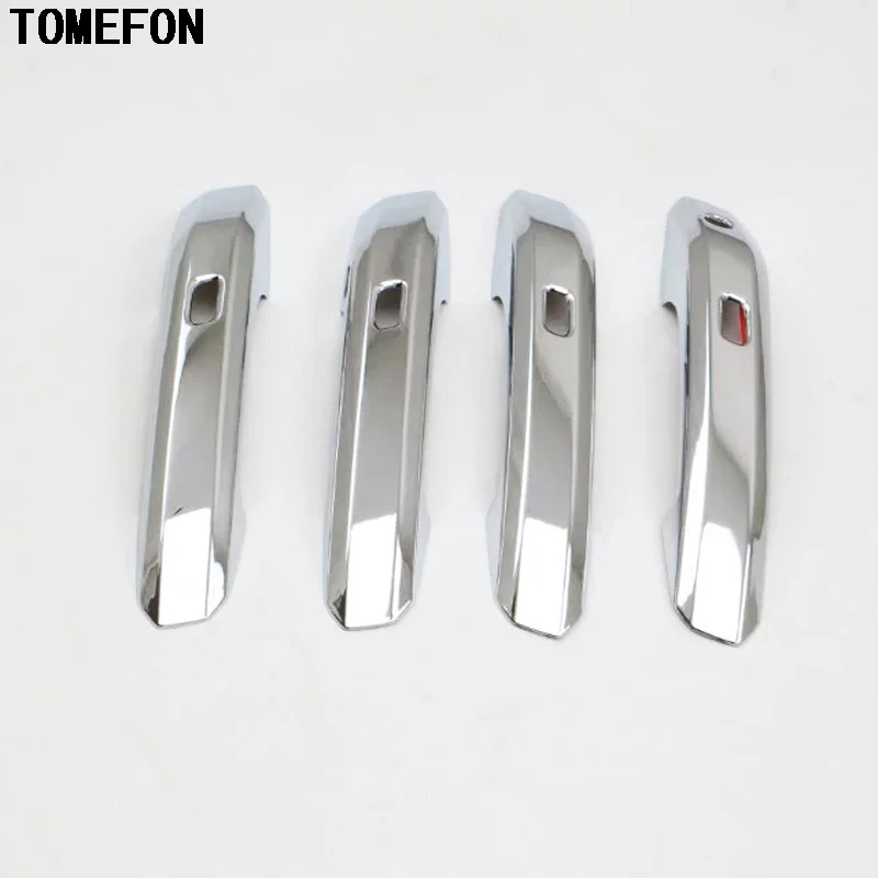 TOMEFON For Audi A4 Sedan B9 9L 2016 2017 ABS Chrome TOMEFON For Audi A4 Sedan B9 9L 2016 2017 ABS Chrome