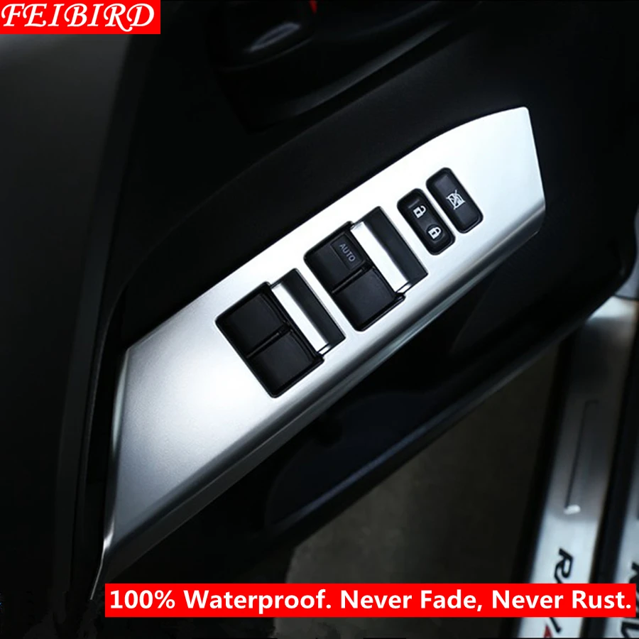  Inside Door Handle Panel Surround Window Lift Switch Cover Kit Trim Accessories For Toyota Rav4 Rav
