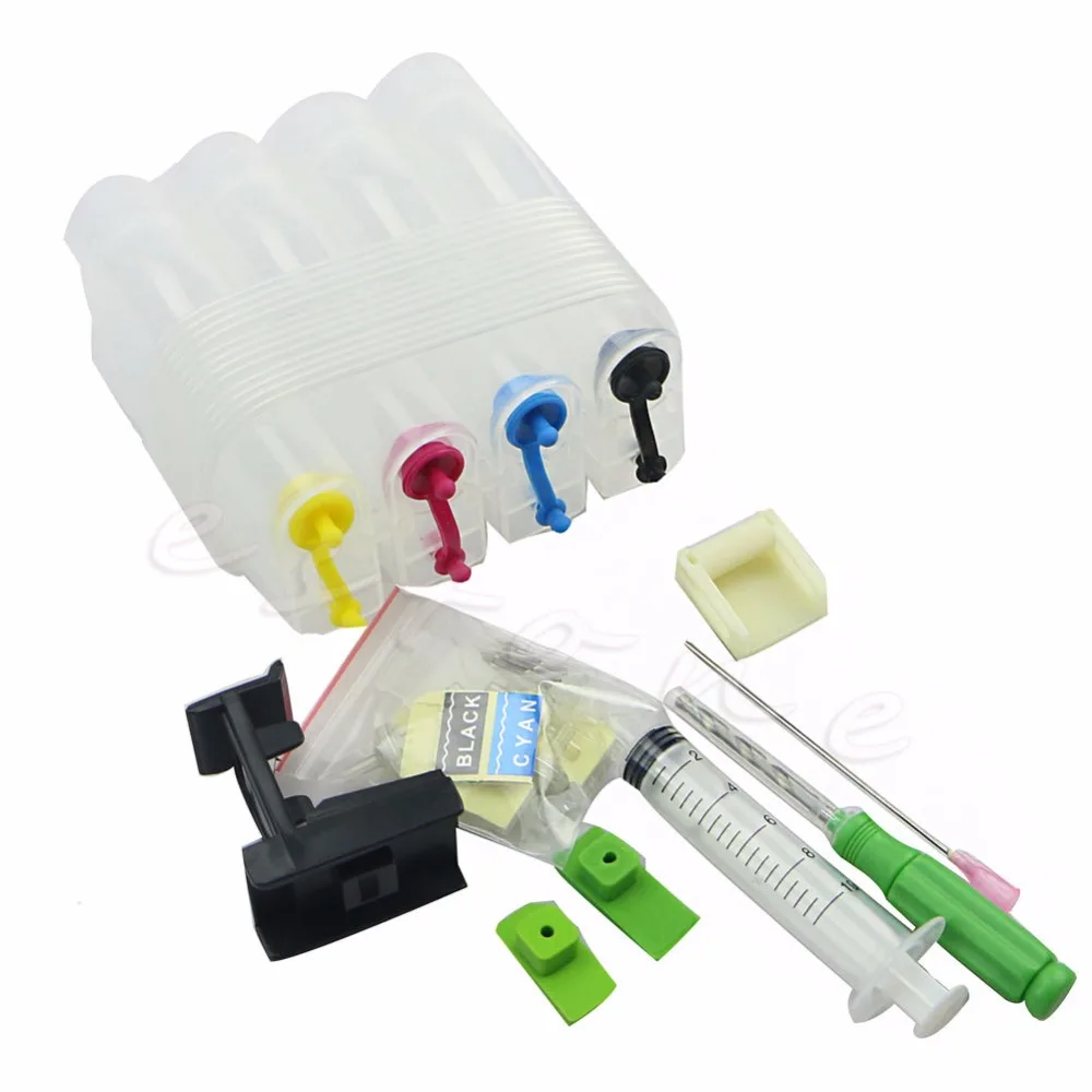 

4 Colors Refillable Ink Cartridge CISS Fitting For Canon Print Printer C26