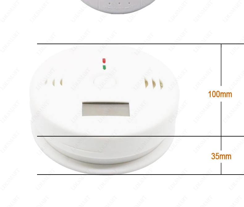 ЖК-датчик оксида углерода работает отдельно встроенный 85дб сирена звук независимый Угарный газ, предупреждение детектор Предупреждение 1 шт