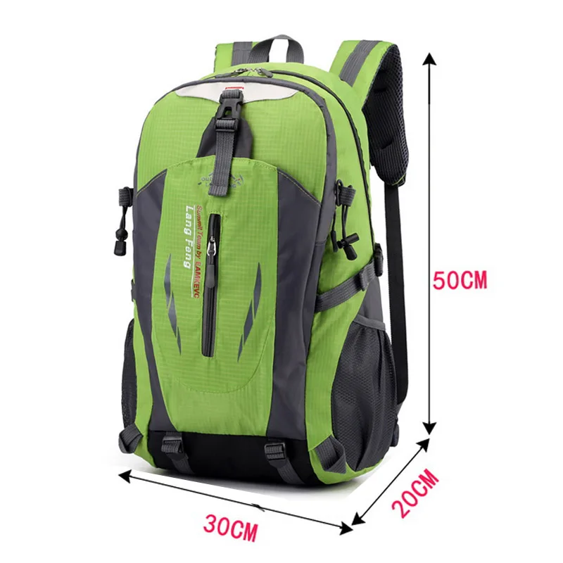 Litthing 60L/40L мужской рюкзак, рюкзак с подзарядкой через usb, школьный рюкзак для подростков, рюкзаки для путешествий, женские рюкзаки, сумка для улицы - Цвет: Green B