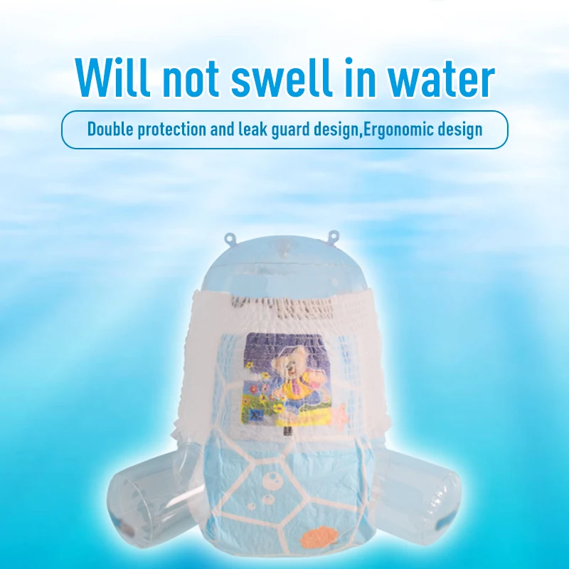 Adult Baby Diaper Disposable Infant Leakproof Waterproof Swimming Nappies Adjustable Newborn Baby Swim Diapers Cartoon Bear Diaper For Boys Girls