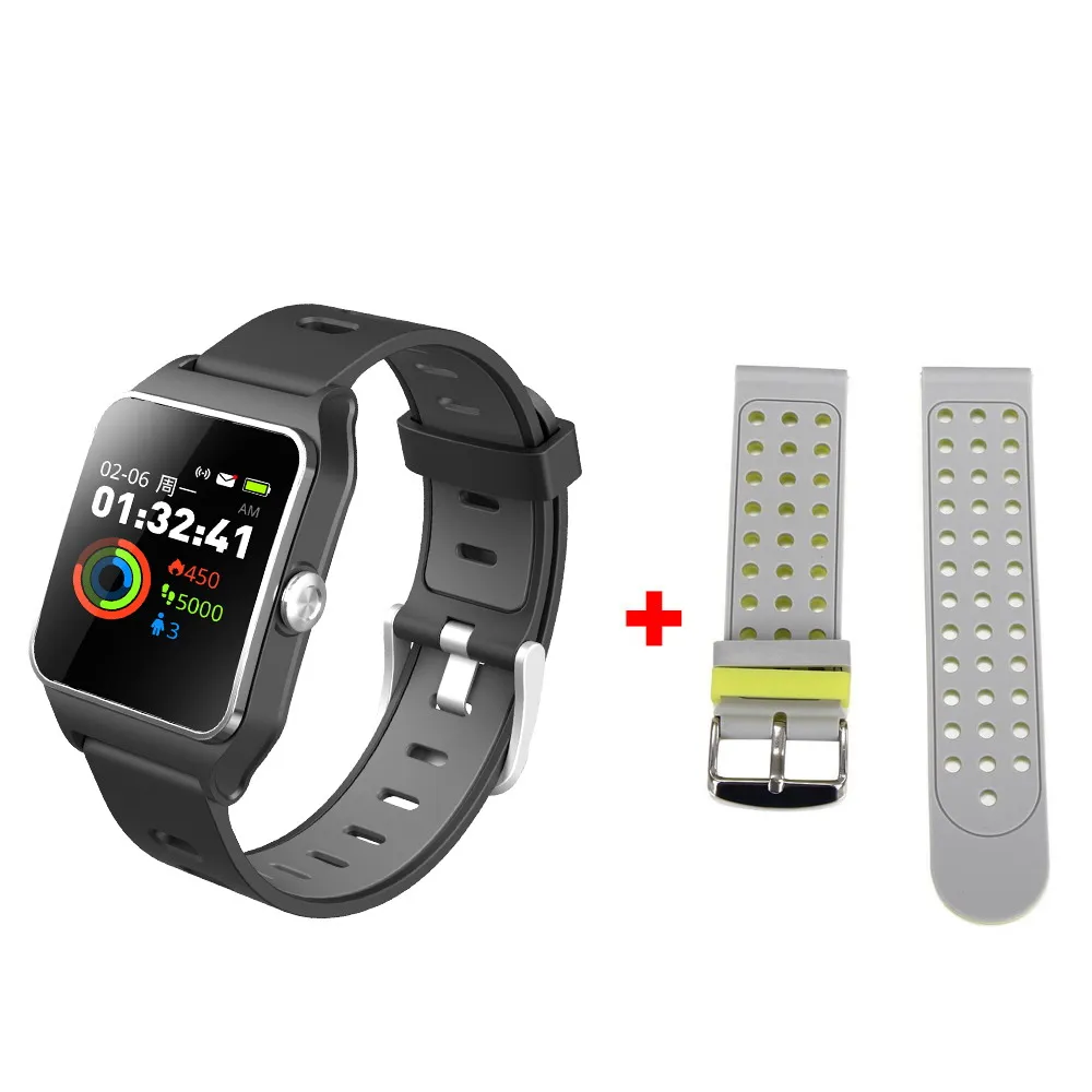 black add gray BR3 gps мультиспорт Smart Сердечного ритма Фитнес браслет IP68 Водонепроницаемый Цвет Экран трекер часы - Цвет: black add gray