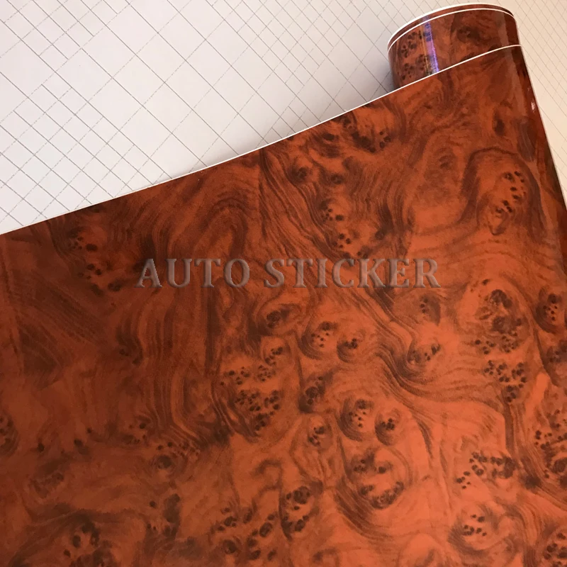Glossy Bird Eyes Wood Grain PVC Waterproof Vinyl Film 7